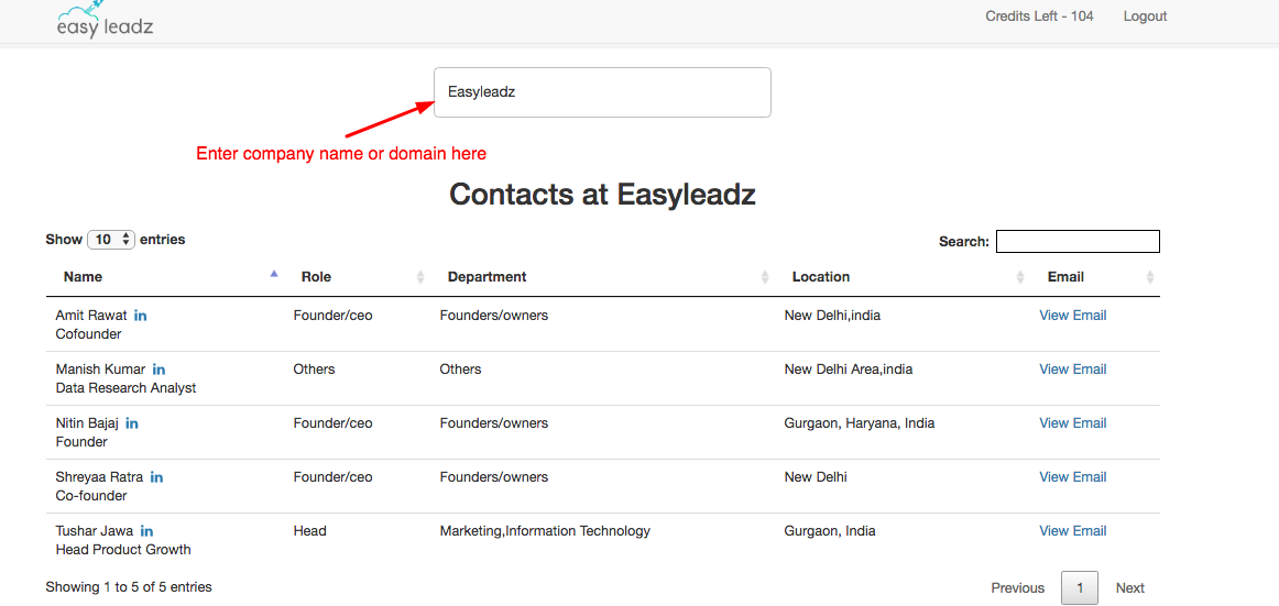 EasyEmail – find anyone’s professional email id