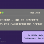 Webinar on how to generate leads for manufacturing companies